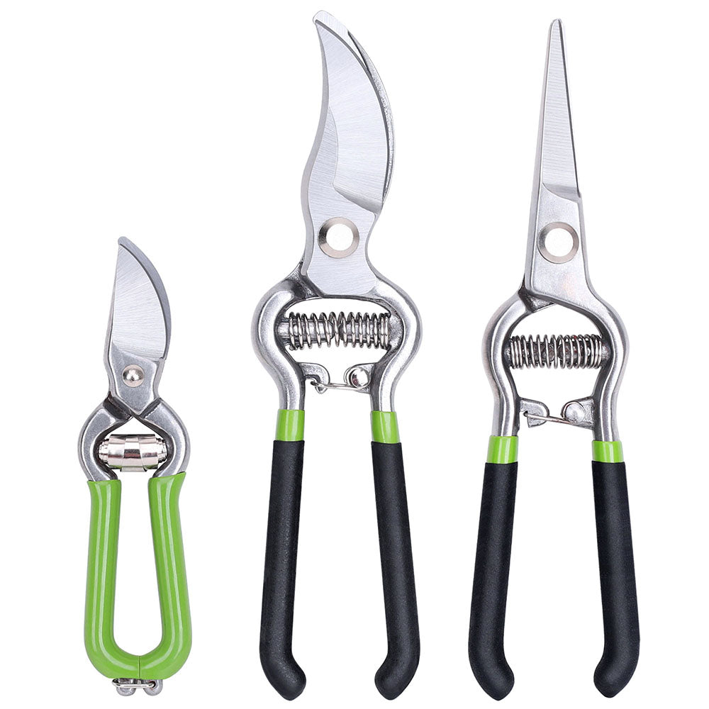 sharp garden scissors FASTPRO 3 Pack Gardening Shears and Scissors with Sharp Stainless Stee