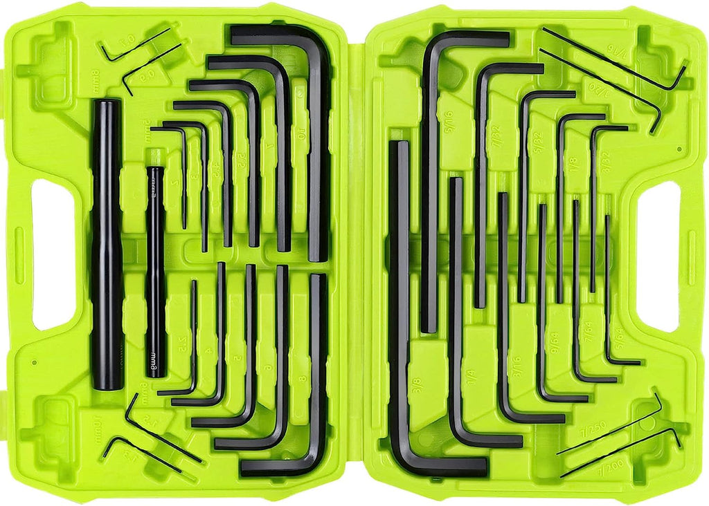 Key Handle Extension FASTPRO 32-Piece Hex Key Set with Storage Case, SAE and Metric Allen W ...