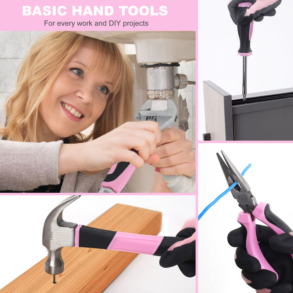 FASTPRO 221-Piece Lady's Home Repairing Tool Kit with Cordless 20V