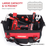 FASTPRO 14-Inch Zip-top Wide Mouth Open Storage Tool Bag