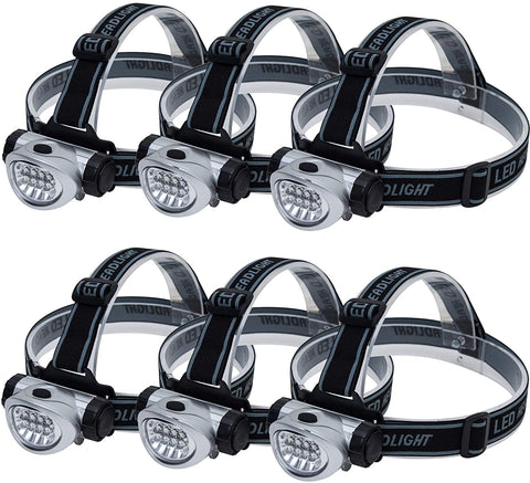 FASTPRO 6-Pack Headlamp Flashlights